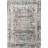 Loloi Franca Charcoal / Sky 3'-7" X 5'-8" Accent Rug