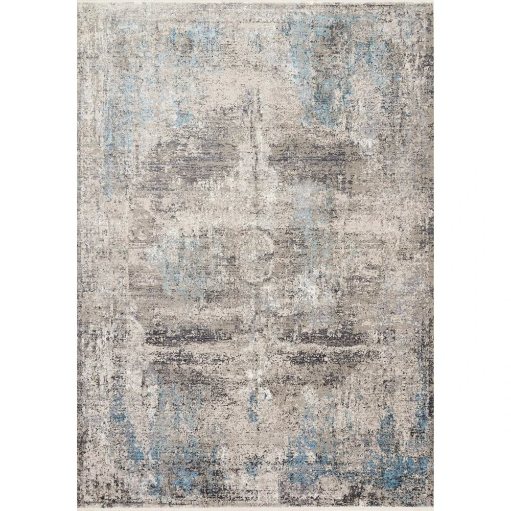 Loloi Franca Slate / Sky 2'-7" X 13' Runner Rug 1 Loloi Franca Slate / Sky 2'-7" X 13' Runner Rug