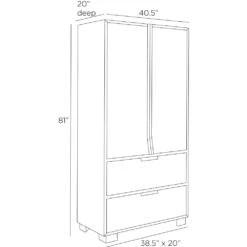 Maximus Cabinet - Black -France and So Furniture FNS12.l1 c404a685 a753 4364 8559 87ff6aefdb7a