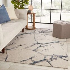 Peren Handmade Abstract Light Gray/ Blue Area Rug (9'X12') -France and So Furniture FRG02 4 fc0388cc 1262 45a1 b233 c0e118874ace