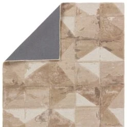 Vesper Handmade Geometric Taupe/ Cream Area Rug (5'X8') -France and So Furniture FRG06 2