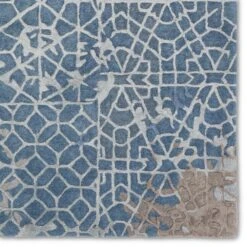 Renley Handmade Abstract Blue/Gray Area Rug (6'X9') -France and So Furniture FRG11 3