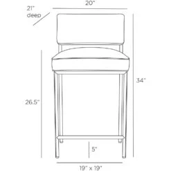 Caerwyn Counter Stool - Black -France and So Furniture FSI01.l1 3a96f18a a638 4d31 9762 9d7feacedb84