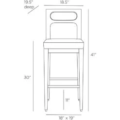 Merrin Bar Stool - Black -France and So Furniture FSI06.l1 4a232f62 5507 43d2 ac11 132247722e8f