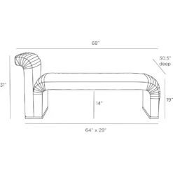 Heath Chaise Polar Bouclé - Gray -France and So Furniture FTU03.l1 2296b3c1 deba 4d03 978e 10f456edce99