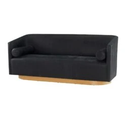 Ripley Sofa Noir Leather White Oyster - Black -France and So Furniture FTU05.d2 a27df00f facb 4384 a92b 22ad59b0d173