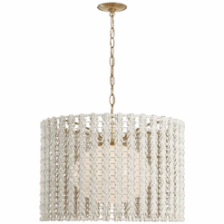 Brighton 30" Hanging Braided Shade - Antique Brass