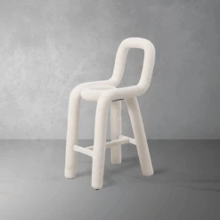 Bold Counter Stool - Limited Edition Shearling -France and So Furniture FXS1862WHT edit