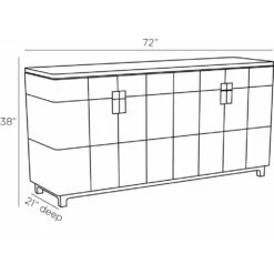 Raelynn Credenza - Black -France and So Furniture FZI02.l1 cb3e4e3c 983a 4051 b4a0 07dd5be0db33