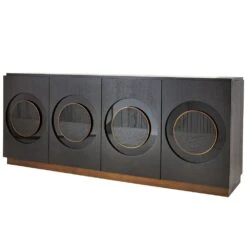 Clarendon Credenza - Black -France and So Furniture FZS04.d2 bbe33493 644e 4729 8304 d85620cb295c