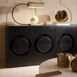 Clarendon Credenza - Black -France and So Furniture FZS04.e2 f067e037 db2e 488d 8e7b e90a6b506350