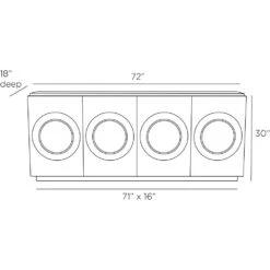 Clarendon Credenza - Black -France and So Furniture FZS04.l1 0ece3a9a 596d 4e99 bee7 b38d1f9f41be
