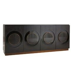 Clarendon Credenza - Black -France and So Furniture FZS04 eb46f698 ca33 4765 b252 5fe43ac71e1f
