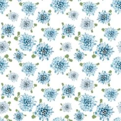Honey & Hank Fifty States Hydrangea Wallpaper -France and So Furniture FiftyStatesHydrangea Blue PS HoneyandHank
