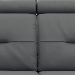 Monte Carlo 2 Seat Power Recliner Sofa - Graphite Leather -France and So Furniture Fjords Monte Carlo 3 Seat AL Graphite Detail 1