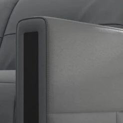 Monte Carlo 3 Seat 97" Power Recliner Sofa - Graphite Leather -France and So Furniture Fjords Monte Carlo 3 Seat AL Graphite Detail 3 1a356a8d 391d 4df6 9438 b461357b8b57