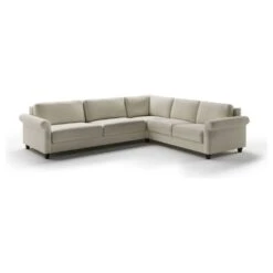 Hugo Rolled Arm King Sleeper Sectional - Atlantic Fabric -France and So Furniture FlexKingSizeSectionalSleeper RolledArm