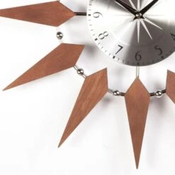 Mid Century Floating Sunburst Clock -France and So Furniture G130520web
