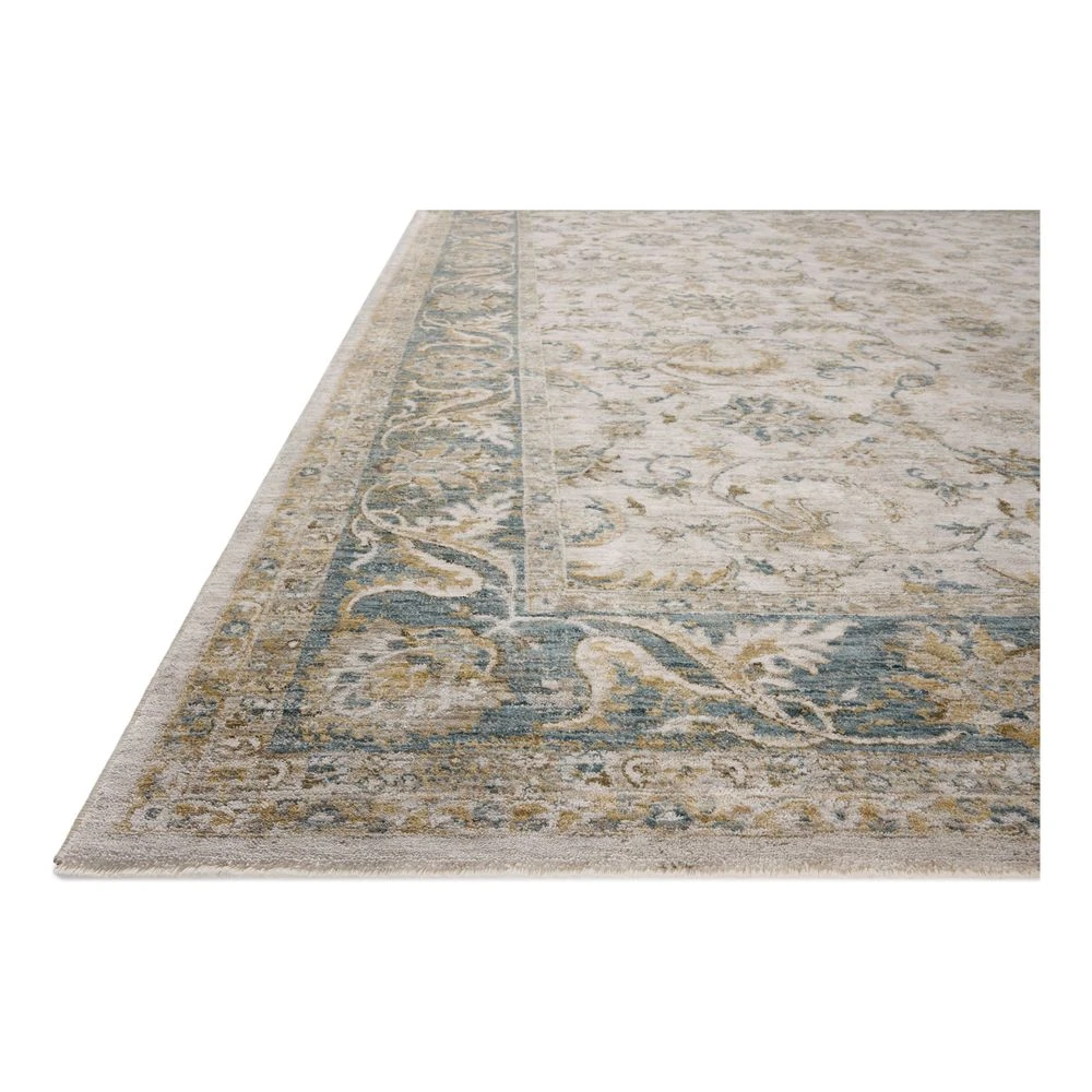 Loloi Gaia Natural / Ocean 4'-0" X 5'-7" Accent Rug 2 Loloi Gaia Natural / Ocean 4'-0" X 5'-7" Accent Rug - Image 2