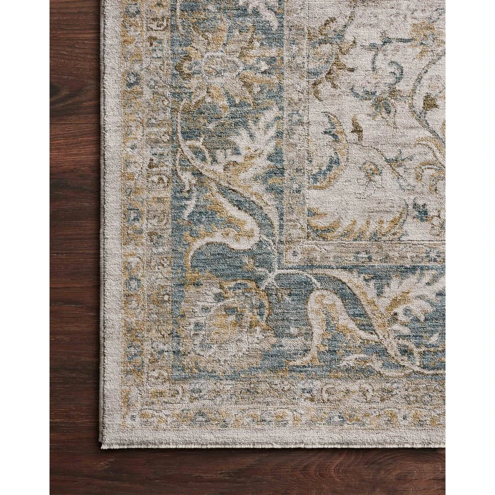 Loloi Gaia Natural / Ocean 4'-0" X 5'-7" Accent Rug 3 Loloi Gaia Natural / Ocean 4'-0" X 5'-7" Accent Rug - Image 3