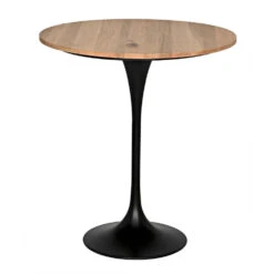 Noir Laredo Bar Table - Wood -France and So Furniture GBAR005WO 36 lg