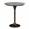 Noir Jman Bar Table, Aged Brass
