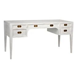 Noir Africa Desk - White Wash