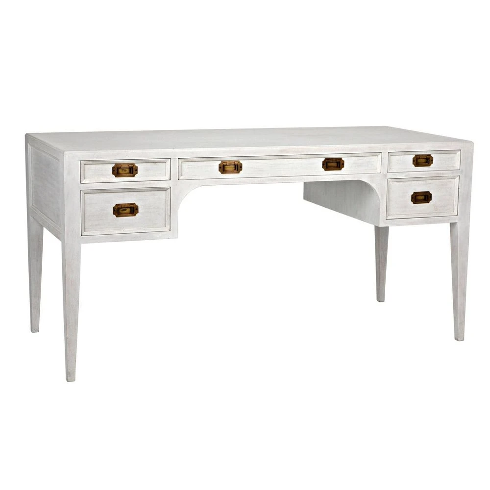 Noir Africa Desk - White Wash 1 Noir Africa Desk - White Wash
