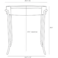 Clarence End Table - Black -France and So Furniture GDFEI01.l1 2d490514 464d 4833 9905 7a5742b6f632