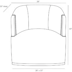 Greta Swivel Lounge Chair -France and So Furniture GDFRU01.l1 0fb1d5a8 4414 4d36 a8bd 8a5b688e3a8b