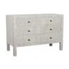 Noir Conrad 6 Drawer Dresser - White