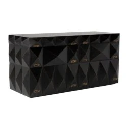 Noir Allegra Dresser - Hand Rubbed Black