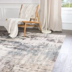 Cordelia Handmade Abstract Gray/ Black Area Rug (9'X12') -France and So Furniture GES54 10 a879b52a 22bb 48f0 8fb5 585668c9530a