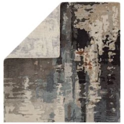 Cordelia Handmade Abstract Gray/ Black Area Rug (9'X12') -France and So Furniture GES54 2 1fbb73f2 0815 4411 b06e a7cb82bfe74b