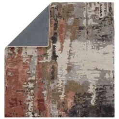 Cordelia Handmade Abstract Gray/ Red Area Rug (6'X9') -France and So Furniture GES59 2 104e2e3a 9f47 41af 8c2f 5032a376bee0