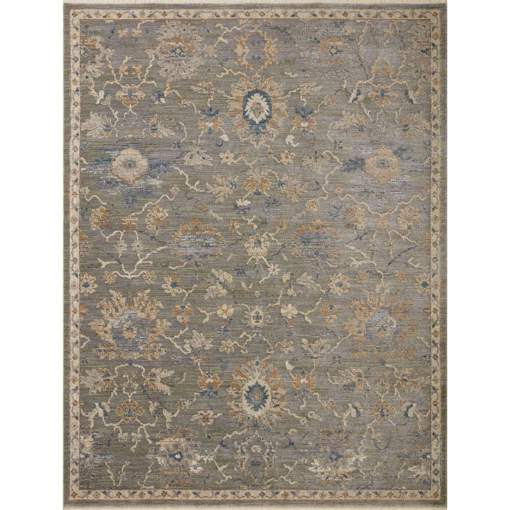 Loloi Giada Sage / Gold 7'-9" X 7'-9" Round Area Rug 1 Loloi Giada Sage / Gold 7'-9" X 7'-9" Round Area Rug