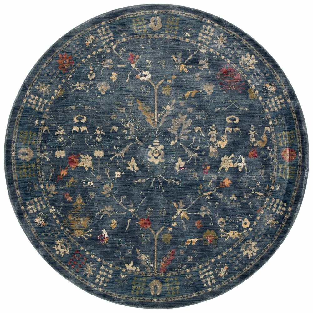 Loloi Giada Denim / Multi 2'-7" X 12'-0" Runner Rug 5 Loloi Giada Denim / Multi 2'-7" X 12'-0" Runner Rug - Image 5