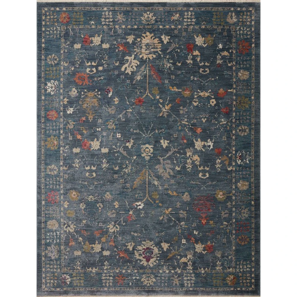 Loloi Giada Denim / Multi 2'-7" X 12'-0" Runner Rug 1 Loloi Giada Denim / Multi 2'-7" X 12'-0" Runner Rug