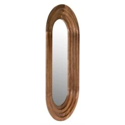 Noir New Fuss Mirror - Walnut - Dark Walnut -France and So Furniture GMIR180DW A 3