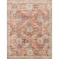 Magnolia Home By Joanna Gaines X Loloi Graham Persimmon / Multi 2'-3" X 12' Runner Rug