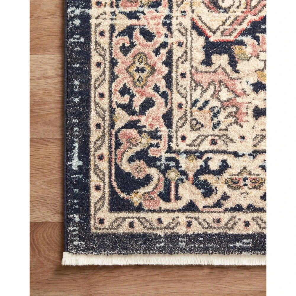 Magnolia Home By Joanna Gaines X Loloi Graham Coral / Navy 2'-3" X 10'-0" Runner Rug 3 Magnolia Home By Joanna Gaines X Loloi Graham Coral / Navy 2'-3" X 10'-0" Runner Rug - Image 3