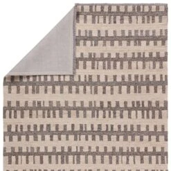 Lumina Handmade Striped Gray/White Area Rug (10'X14' Rectangle) -France and So Furniture HAD05 2