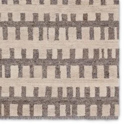 Lumina Handmade Striped Gray/White Area Rug (10'X14' Rectangle) -France and So Furniture HAD05 3 d04b6810 4161 4436 b670 5083e78fb55b