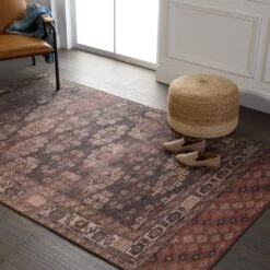 Rosenheim Lester + Minerva Tribal Brown/ Terracotta Area Rug (9'X12') -France and So Furniture HBL09 5 05c6d84c 5fd2 425e b52f 2a7b154c1d63