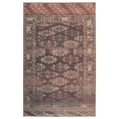 Rosenheim Lester + Minerva Tribal Brown/ Terracotta Area Rug (9'X12')