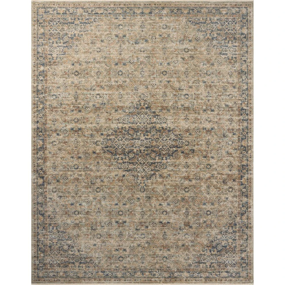 Loloi Heritage Sage / Navy 2'-0" X 3'-0" Accent Rug 1 Loloi Heritage Sage / Navy 2'-0" X 3'-0" Accent Rug