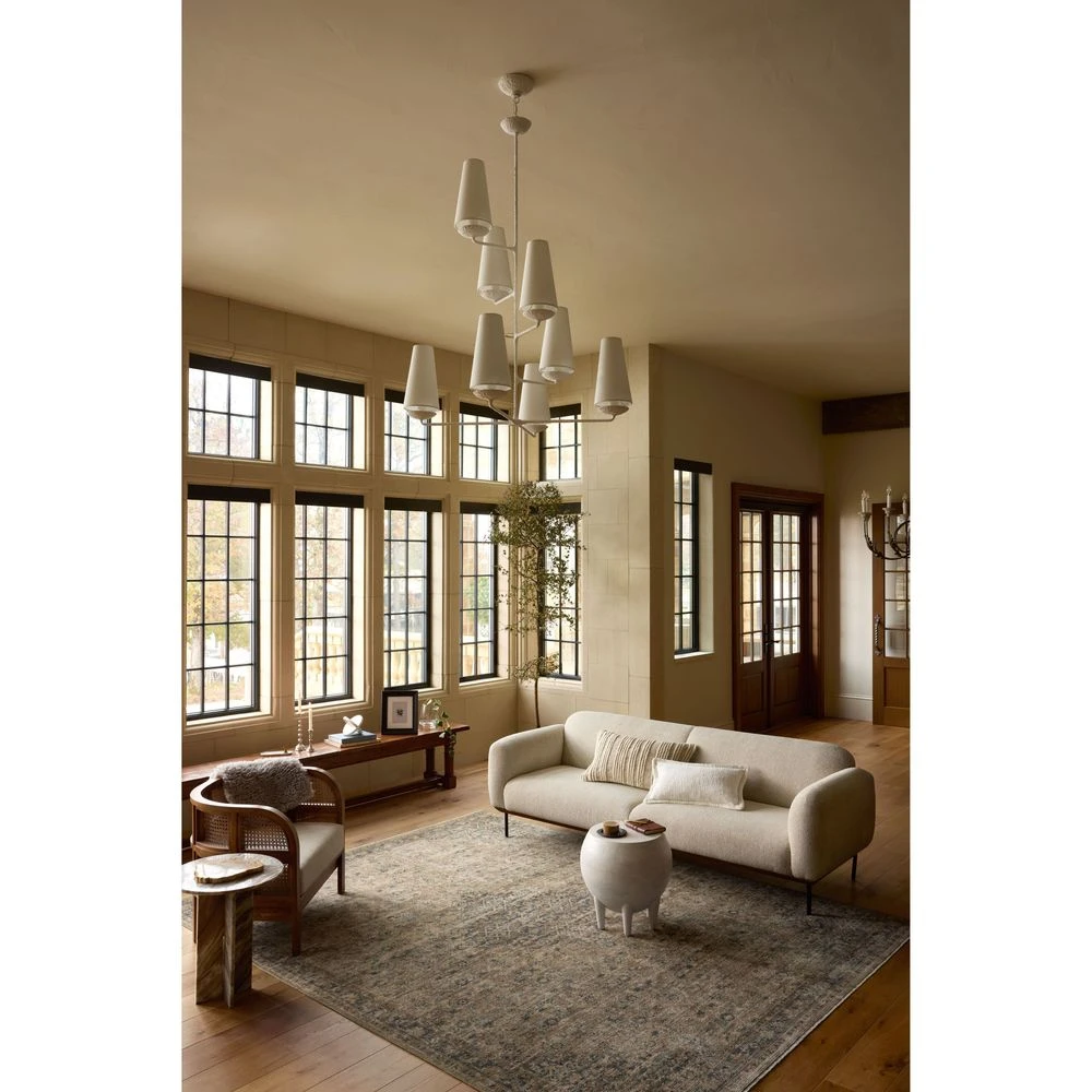 Loloi Heritage Sage / Navy 2'-0" X 3'-0" Accent Rug 2 Loloi Heritage Sage / Navy 2'-0" X 3'-0" Accent Rug - Image 2