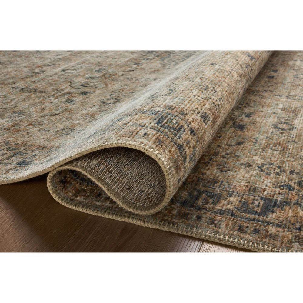 Loloi Heritage Sage / Navy 2'-0" X 3'-0" Accent Rug 4 Loloi Heritage Sage / Navy 2'-0" X 3'-0" Accent Rug - Image 4