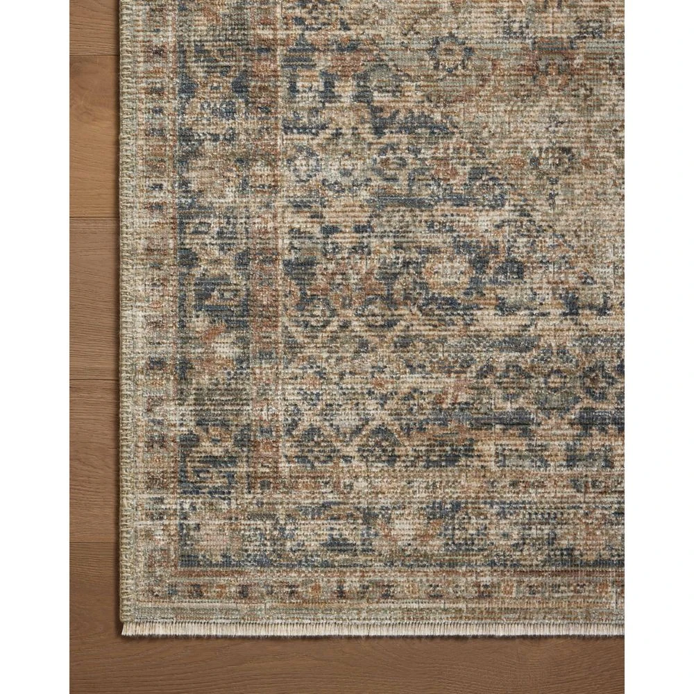 Loloi Heritage Sage / Navy 2'-0" X 3'-0" Accent Rug 5 Loloi Heritage Sage / Navy 2'-0" X 3'-0" Accent Rug - Image 5