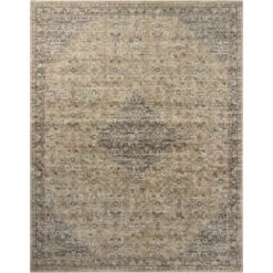 Loloi Heritage Sage / Navy 2'-5" X 16' Runner